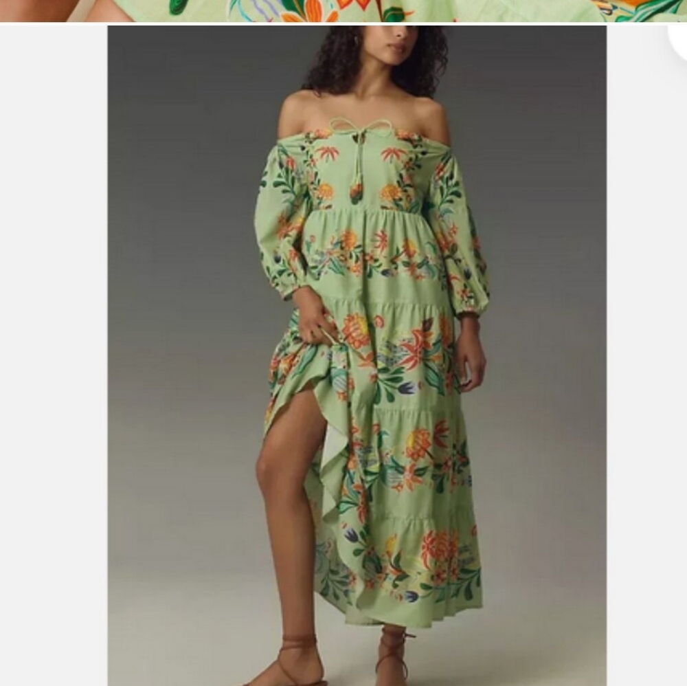 Farm Rio Tiered Mididress - Picture 9 of 11